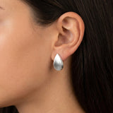 Brushed Tear Earrings