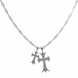 Double Cross Necklace