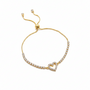 Pure Heart Tennis Bracelet