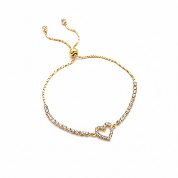 Pure Heart Tennis Bracelet