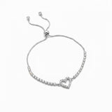 Pure Heart Tennis Bracelet