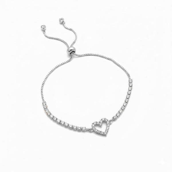 Pure Heart Tennis Bracelet